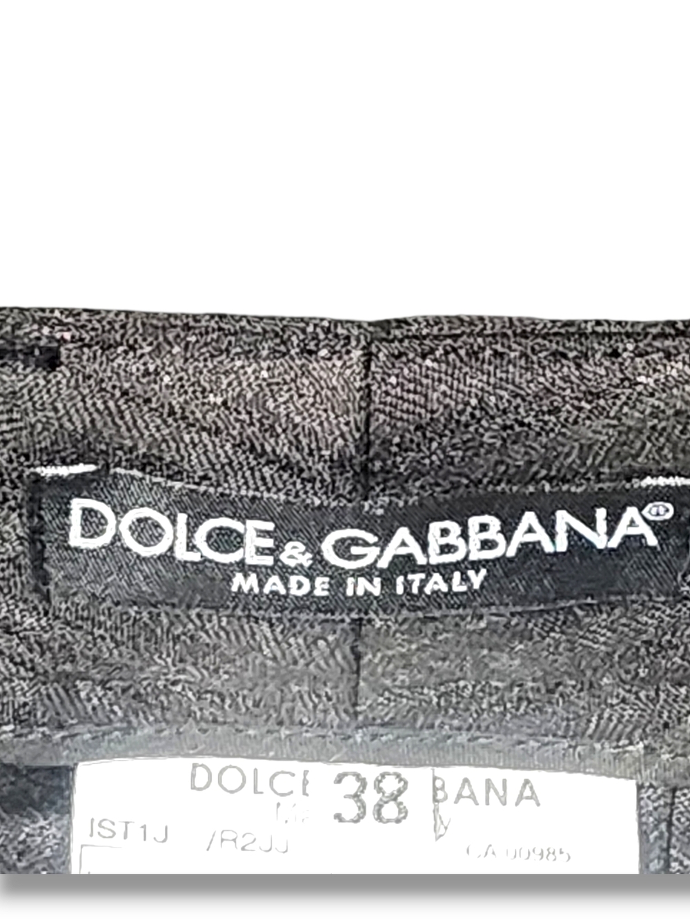 Dolce & Gabbana Dress Pants Metallic Silver Pinstripe Wide Leg Pants Y2K Vintage - Picture 2 of 15